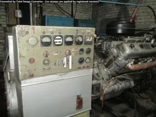 Дизельная электростанция ДЭС-100, 1989 г.в., Красноярский край, Енисейский район, с. Верхнепашино. Стационарный резервный ДЭС-100 с дизельным двигателем ЯМЗ 236. Состояние б/у.