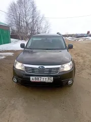 Subaru Forester 2008 года, черный цвет, VIN JF1SH5LS59G013261. Пробег 255000 км. В рабочем состоянии, на ходу.
