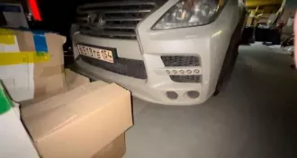 Lexus LX 570, 2013 г.в., цвет кузова: белый, VIN JTJHY00W904119543, гос. номер В513ТЕ154.