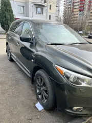 Infiniti QX60 2014 года выпуска, VIN 5N1CL0MM7EC541422. Цвет кузова зеленый. Объем двигателя 2488 см³, мощность 234 л.с. Экологический класс 4. Техническое состояние и комплектность оцениваются при самостоятельном осмотре. Покупатель, подавая заявку, подтверждает ознакомление с состоянием и…