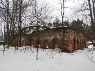 Больничный ансамбль 1831-1832 гг. Общая площадь 1025.9 м². Московская область, Щелковский муниципальный район, сельское поселение Гребневское, деревня Гребнево. Объект культурного наследия включает главный дом, конюшню, прачечную, флигель кухонный, флигель лекаря. Нежилое здание, 2 этажа, в том…