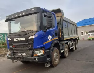 Грузовой самосвал SCANIA P8X400 P440, синий, 2020, 114 754 км, 12 МТ  324 л. с. , дизель, задний, VIN X8UP8X40005601534, Ставропольский край, г. Невинномыск, ограничения и обременения: отсутствует ПТС, зарегистрирован за должником Банка, перерегистрация автомобиля на нового владельца будет…