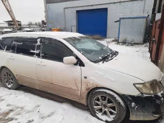 Toyota Corolla 2004, белый, модель: Corolla Fielder, год изготовления: 2004, VIN: отсутствует, ПТС: 03 ОУ 107860, местонахождение г. Калуга ул. Советский проезд д.11. АВТО НА ХОДУ, НО: 1.Горит ЧЕК 2.Аккумулятор слабый 3.На авто установлено газовое оборудование, но оно не зарегистрировано.