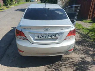 Hyundai Solaris, 2011. Автомобиль: марка и модель: Hyundai Solaris; год выпуска: 2011; VIN: Z94CU41DABR064997; цвет кузова: серебристый; объем двигателя: 1591; государственный регистрационной знак Н747АН46.