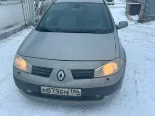 Renault Megane, 2005 года, 115 лс, 193000 км, АКПП, легковой седан, г/н: М879ЕМ186, цвет: светло-серый, VIN: VF1LM10E34521594, ПТС 72 РА 916078, СТС 99 73 370733, пропуски зажигания, требуется замена или ремонт КПП.