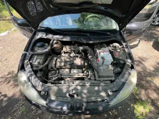 Peugeot 206 2007 года. Регистрационный знак Н858СО799. VIN: VF32AKFWR47759093. Тип: комби (хэтчбек). Цвет черный. СТС 9932134534. ПТС 77РМ109826.