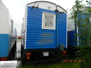 Вагон-дом 2,5х4 с санузлом на санях, инвентарный номер 00-00045687.