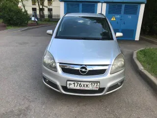 Opel Zafira 2007 года, 140 л.с., пробег 278 000 км. Цвет серый металлик. VIN: W0L0AHM7582017562, госномер Р176КХ177.