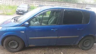 Renault Scenic 2007 года выпуска, синего цвета. VIN: VF1JMBB0A36595257, ПТС: 77 РК 647670, госномер: Х786ТМ152. Двигатель № D013636, мощность 112 л.с. (82 кВт), объем 1598 куб. см. Максимальная разрешенная масса 1930 кг, снаряженная масса 1370 кг.