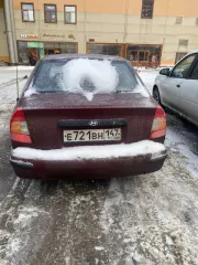 Hyundai Accent, 2009. Легковой седан, VIN: X7MCF41GP9M218309, цвет: красный.