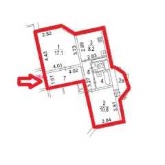 Жилое помещение 50,3 кв. м по адресу: г. Москва, ул. Рождественская, д. 31, кв. 364, этаж 12, кадастровый номер: 77:16:0010105:8998.