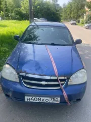 Chevrolet Lacetti 2009 года выпуска, синий цвет. VIN: XUUNA196J9C001296.