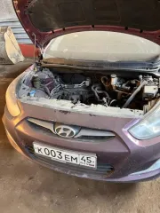 Hyundai Solaris, 2011 года, 123 лс, гос. номер К 003 ЕМ45, VIN Z94CU51DBBR009105, кузов № Z94CU51DBBR009105, цвет: фиолетовый, шасси: отсутствует, категория ТС: В. Транспортное средство не на ходу, требуется ремонт (замена) двигателя.