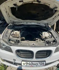BMW 740i 2009 BMW 7 серии, 2009 года, 326 лс, АКПП транспортное средство: BMW 740I, идентификационный номер (VIN): WBAKA41080CY30748, год выпуска: 2009, гос.номер Н940НО126. Отсутствует двигатель и коробка передач.