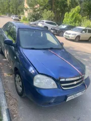 Chevrolet Lacetti 2009 года выпуска, синий цвет. VIN: XUUNA196J9C001296.