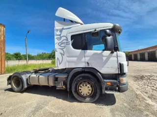Грузовой тягач седельный Scania P114 GA4X2NA 340, 2007 года выпуска, государственный номер А169ЕА60, идентификационный номер (VIN) 9BSP4X20003619579, номер шасси (рамы) 9BSP4X20003619579, номер двигателя DC1103 L01 8100741, объем двигателя - 10640 куб. см, мощность двигателя - 340 л. с…