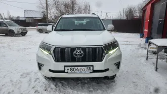 Toyota Land Cruiser 150 2018 года, VIN JTEBR3FJ60K109594, модель двигателя 1GD 8328681, тип двигателя дизельный, цвет белый, номер У804ЕО 55.