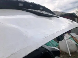 Omoda C5 2024 года выпуска, VIN LVVDB21BXRD106376, госномер Т583УК193. Автомобиль после аварии.