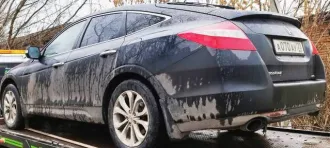 Honda Crosstour 2011 года, 275 лс, 474000 км, полный привод, АКПП. Легковой автомобиль ХОНДА Кросстур, VIN: 1HGTF2850BL600178, 2011 г.в., цвет: Черный, г/н: А070АУ73.