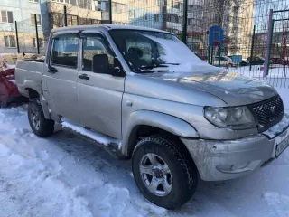 УАЗ Pickup (UAZ PICKUP), 2013 года, 128 л.с., 207 800 км, полный привод, автомобиль УАЗ 23632, г/н А163ТА122, VIN: XTT236320D0004752, цвет кузова: серебристо-желтый металик, мощность двигателя 128 л.с., номер двигателя D3004679.