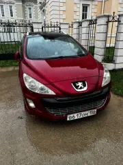 Пежо 308, 2008 год, универсал, цвет красный. VIN: VF34H5FWC55280792.