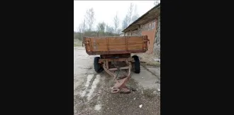 Прицеп тракторный ГКБ-887Б, ПТС ВА 074350, государственный регистрационный знак 7437НК43, год выпуска 1986, конструкционная масса – 1800 кг, цвет – коричневый.