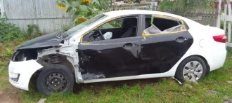 Kia Rio, VIN: Z94CB41ABFR232760, госномер: Е125ХА702, 2014 год.