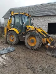 Экскаватор-погрузчик колесный JCB-4CX, модель JCB-4CX, двигатель № SB40066U2105307, мощность двигателя 100.9 л.с., цвет желтый, 2007 г.в., г.р.з. 8539PO78. Находится на территории завода в г. Торжок.
