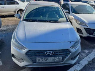 Hyundai Solaris 2019, легковой автомобиль, марка: Hyundai, модель: Solaris, год изготовления: 2019, цвет: серебристый, VIN: Z94K241CBLR170158, г/н: В358ТВ716, мощность двигателя, л. с. (кВт): 123, рабочий объем двигателя, куб. см: 1591. Имущество находится в залоге у АО "Экспобанк" (ИНН 7708397772…