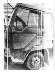 Mitsubishi Fuso Fighter 1990 Транспортное средство, грузовой бортовой Мицубиси Фусофиштер, 1990 г.в., г/н С508РХ174, № шасси: FK417K523557, № двигателя 549768, рег.№ 72-010372-ГМУ; цвет черный, по всему кузову следы коррозии, в районе водительской двери вмятина, на подножке водителя разрыв обшивы…