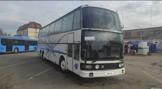 Автобус Cetra S216HDS 1991 года выпуска, цвет белый. Идентификационный номер WKK1390000102536, бензиновый двигатель, мощность 366 л.с. Местонахождение: Московская область, Мытищинский г.о., деревня Болтино.