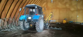 Трактор МТЗ-80 (6297АР30) с косилкой КРН-78М.