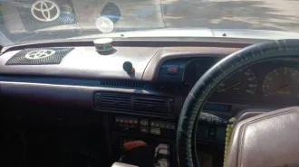 Toyota Vista, госномер А197ЕС27, 1986 год выпуска, кузов SV200000222, мощность 92 л.с., разрешенная масса 1665 кг, снаряженная масса 1390 кг. На ходу, кузов удовлетворительный, двигатель и агрегаты рабочие, ходовая часть удовлетворительная, топливная система в хорошем состоянии.