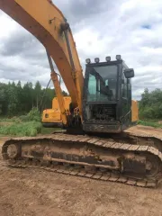 Экскаватор Hyundai R210LC-7 2008 года, цвет серый, желтый, госномер 6821 CB 78, номер двигателя B59-26431500.