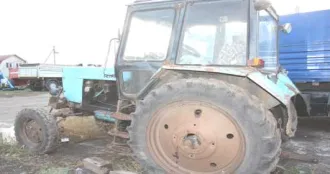 Колесный трактор К-701 1991 года выпуска, госномер 4803КО45, заводской номер 9100725, двигатель 00424, желтый цвет.