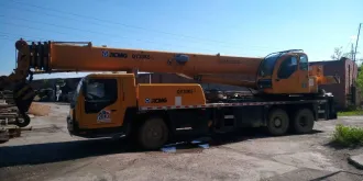 Автокран XCMG XZJ5327JQZ30K, VIN LXGCPA320CA002229, год выпуска 2012, цвет желтый, гос. номер Р709ХВ38