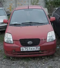 Kia Picanto 2006, ГРЗ В751КН35, VIN KNEBA24426T226806. Имущество бывшее в употреблении, сопроводительные документы и ключи отсутствуют, работоспособность не проверялась. Назначение: pryamie. VIN номер: KNEBA24426T226806. Вид транспорта: легковой. Модель: Picanto. Марка: Kia. Год выпуска: 2006.