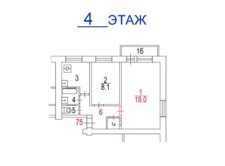Жилое помещение 40.6 кв. м, Москва, по адресу: г. Москва, пер. 8-й Новоподмосковный, д. 5А, кв. 75, (Этаж № 04), кадастровый номер 77:09:0003015:2233. Вид жилого помещения: Жилое. Общая площадь: 40.6.
