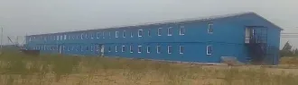 Административно-бытовой комплекс, медпункт, ремонтно-механическая мастерская, склад-столовая, забор, ворота, контейнер 20 фут TCHU 6600698, блок-контейнер "Проходная" 2,45х6м.