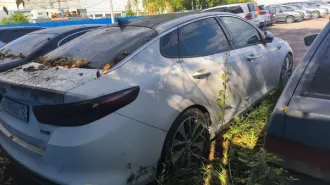 Автомобиль Kia Optima JF, 2017 г.в., гос номер В705ВХ12, VIN XWEGW413BH0002414. Объём двигателя 2359 см³, мощность 187,6 л.с. Ключи и документы отсутствуют. Работоспособность не проверялась.