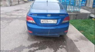 Hyundai Solaris, 2012 года, 107 лс, 159000 км. Автомобиль Hyundai Solaris, 2012 года выпуска, гос. № В026УУ190, № VIN: Z94CT41CACR152776.