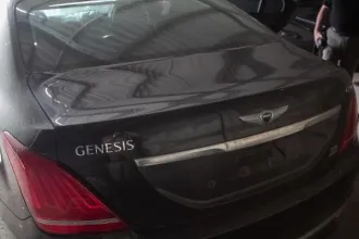 Genesis G90, 2017 автомобиль легковой Genesis G90, год изготовления 2017, идентификационный номер (VIN) XWEGG41DDH0000054, номер двигателя G6DN GA702805, кузов N XWEGG41DDH0000054, цвет кузова черный. Пробег: 0. Вид транспорта: легковой автомобиль. Объем двигателя: 3778. Год выпуска: 2017. Коробка…
