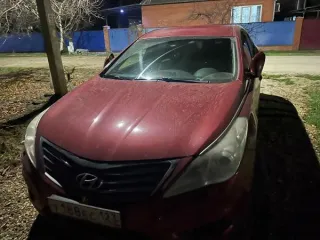 Hyundai Grandeur 2012 года. Легковой автомобиль Hyundai Grandeur 3.0 АТ, 2012 г.в., госномер У188ЕС123, VIN KMHFH41НВСА151703. Местонахождение: Краснодарский край, г. Краснодар, ул. Молдавская, д. 26.