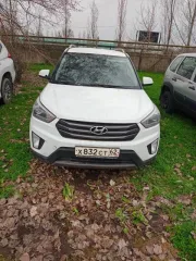 Hyundai Creta, 2017 года, 120,6 лс, 240252 км, полный привод, АКПП. Автомобиль Hyundai Creta, тип легковые, категория В, цвет кузова белый, VIN Z94G2811DJR069975, 2017 года выпуска, мощность двигателя: 120,6 л.с., 88,7 кВт, показания одометра – 240252 км, дефекты по кузову. Проведён осмотр…