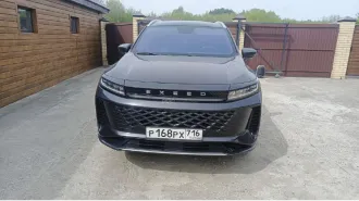 EXEED LX 2024 (Eсхeed LХ) T33FPL4BL50E010T, 2024 года выпуска, пробег 48498.00 км, 146.80 л.с. (1498.00 куб. см), VIN: LVTDB21B7RE037357, цвет кузова: чёрный, местонахождение: Татарстан Респ, Елабужский р-н, Танайка с, Нижняя ул, дом 23