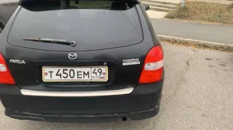 Mazda Familia 1998 года, 130 л.с., пробег 271 240 км, АКПП. Госномер Т450ЕМ49, модель, номер двигателя ZL 229445, номер кузова BJ5W-107756, объем двигателя 1498 куб.см., черный цвет, передний привод. Пробег более 250 тыс.км. Требуется ремонт кузова, имеются значительные повреждения в виде коррозии…