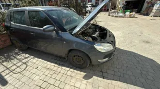 Skoda Fabia 2013, цвет темно-серый, VIN: XW8EC45J3EK501048, г/н: Y228MP56, мощность двигателя, л. с. (кВт): 86 (63), разрешенная максимальная масса 1559 кг, масса без нагрузки 1153 кг, вид собственности: совместно нажитое имущество