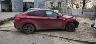 BMW X6 2008, цвет бордовый, VIN 5UXFG43518L221538, кузов № 5UXFG43518L221538.