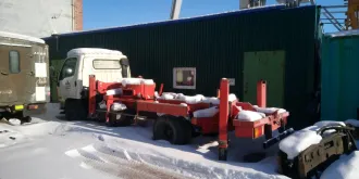 А/м спецназначения автовышка Hyundai E-Mighty VIN KMFGA17PPCC196492, год выпуска 2012, цвет: белый, гос. номер М 516 ХУ 38. Требуется ремонт ходовой части