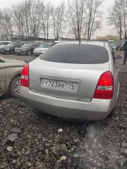 Nissan Primera 2006 года, VIN: SJNBAAP12U2291188, госномер: Т723ВВ774. Автомобиль в среднем состоянии, на ходу. Имеются очаги коррозии, содрана краска на передней правой двери, вмятина на передней левой двери, сколы по кузову. Установлено: сцепление, новые передние рычаги, ступичные подшипники…